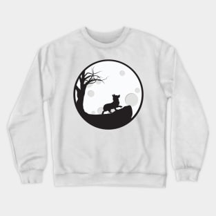 'Corgi Full Moon' Adorable Corgis Dog Crewneck Sweatshirt